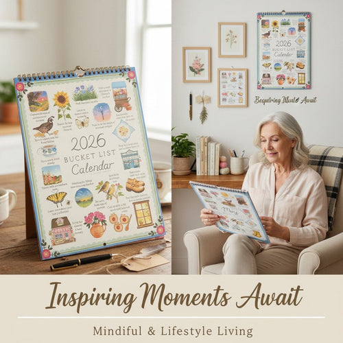 Inspiring 2026 Bucket List Wall Calendar